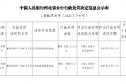 中國銀行辛集分行因占?jí)贺?cái)政存款或資金被罰款11.5萬元