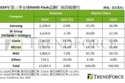 機(jī)構(gòu)：2024第三季度全球NAND閃存產(chǎn)業(yè)營收增長4.8%
