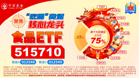 北向資金持股數(shù)據(jù)重磅公布，食品ETF（515710）權(quán)重股持股市值居前！機(jī)構(gòu)：食飲行業(yè)有望迎來持續(xù)估值修復(fù)
