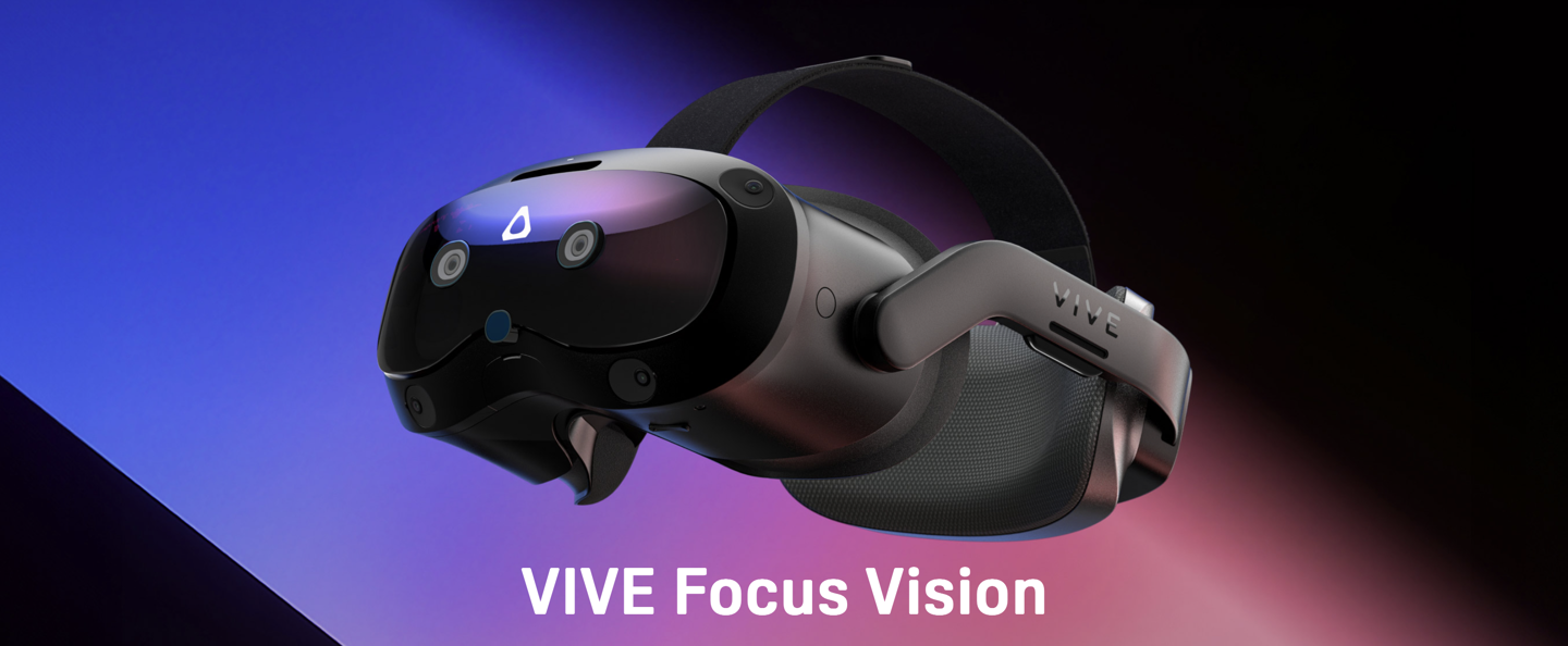 HTC VIVE Focus Vision 頭顯首銷：VR 眼動(dòng)追蹤、支持立體彩透，9888 元