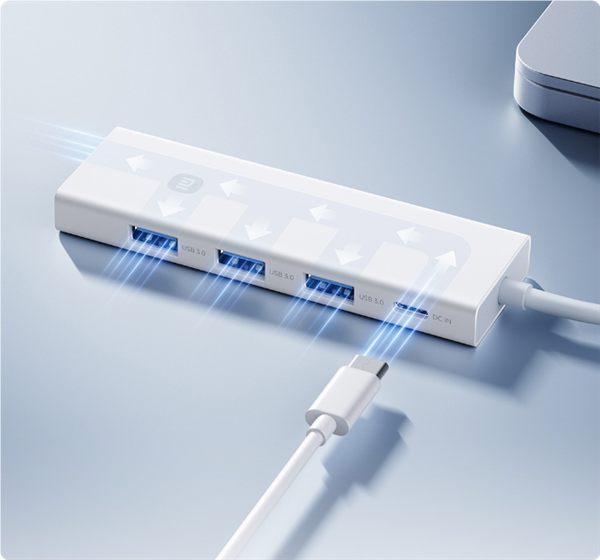 49元！小米四合一雙頭分線器開售：四口USB 3.0可同時(shí)傳輸