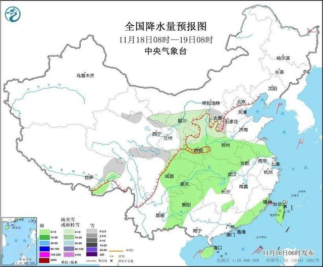 冷冷冷！大風(fēng)＋降溫都來(lái)了！全國(guó)冰凍線(xiàn)進(jìn)程圖出爐，這些地方雨雪天氣持續(xù)在線(xiàn)