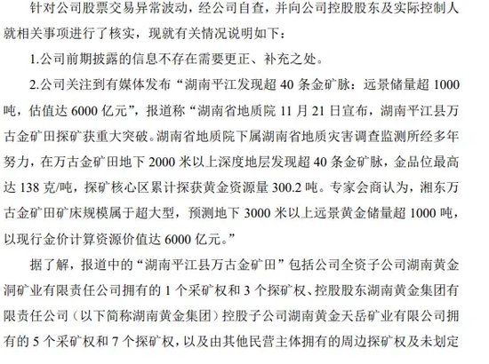 一地發(fā)現(xiàn)超40條金礦脈，這只黃金股躺贏？公司最新回應！AI醫(yī)療有新利好