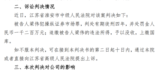 操縱股票！金運(yùn)激光實(shí)控人被判4年