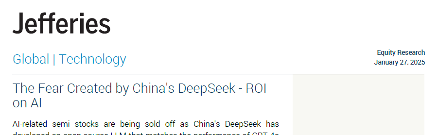 DeepSeek憑“白菜價”捅破萬億資本泡沫？英偉達承認“卓越”