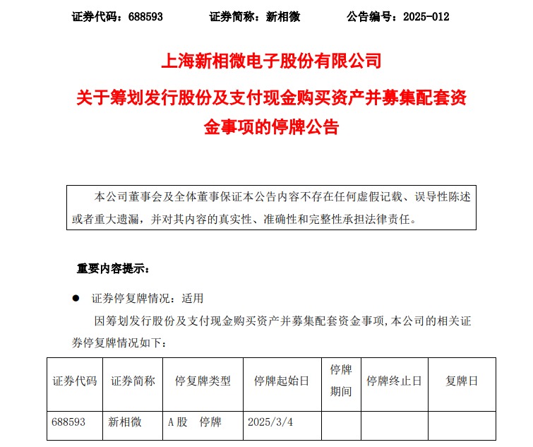 這家A股公司宣布，重大資產(chǎn)重組，今起繼續(xù)停牌！