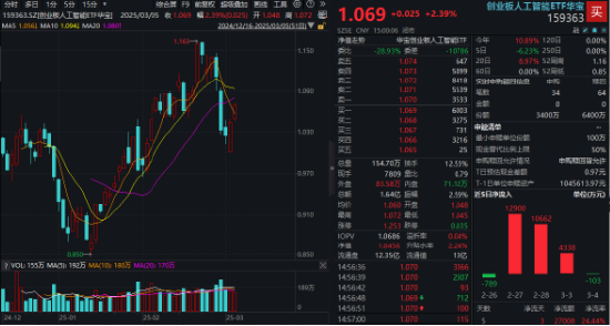 重要會(huì)議重磅定調(diào)！算力股反攻，創(chuàng)業(yè)板人工智能ETF華寶續(xù)漲2.39%！港股全線爆發(fā)，港股互聯(lián)網(wǎng)ETF大漲3.23%