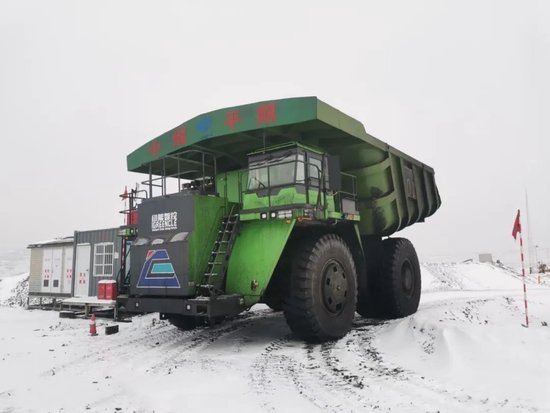 全球首臺(tái)！禾望變頻器助力220T純電動(dòng)礦用自卸車下線