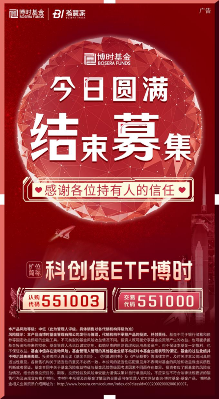 科創(chuàng)債ETF博時(shí)圓滿結(jié)募！一鍵配置AAA級(jí)科創(chuàng)債